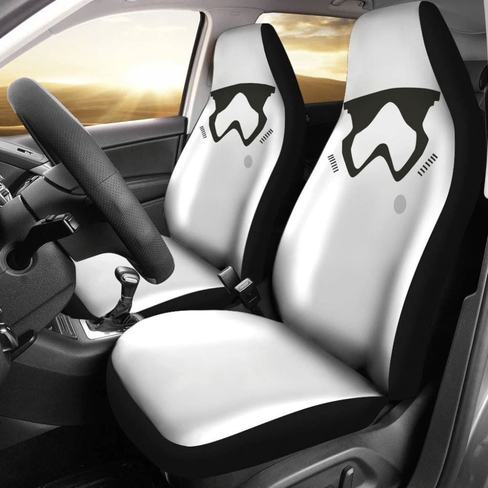 Stormstrooper Face Star Wars Car Seat Covers
