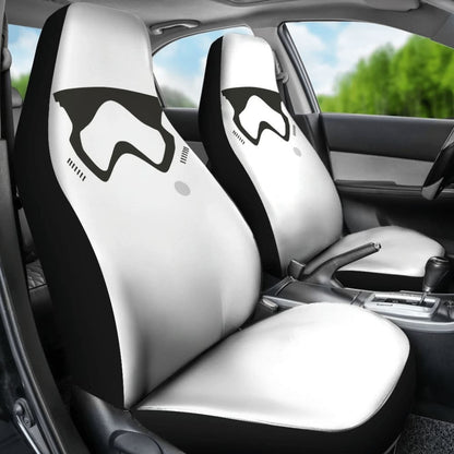 Stormstrooper Face Star Wars Car Seat Covers