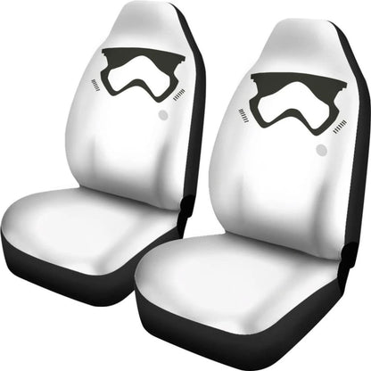 Stormstrooper Face Star Wars Car Seat Covers