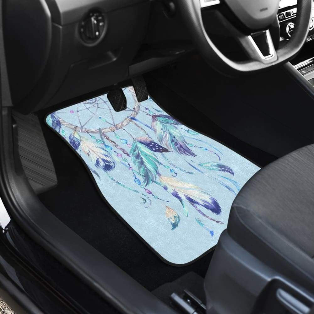 Native Dreamcatcher Winter Feather Car Floor Mats