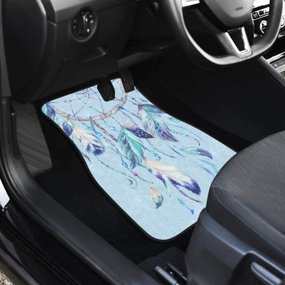 Native Dreamcatcher Winter Feather Car Floor Mats