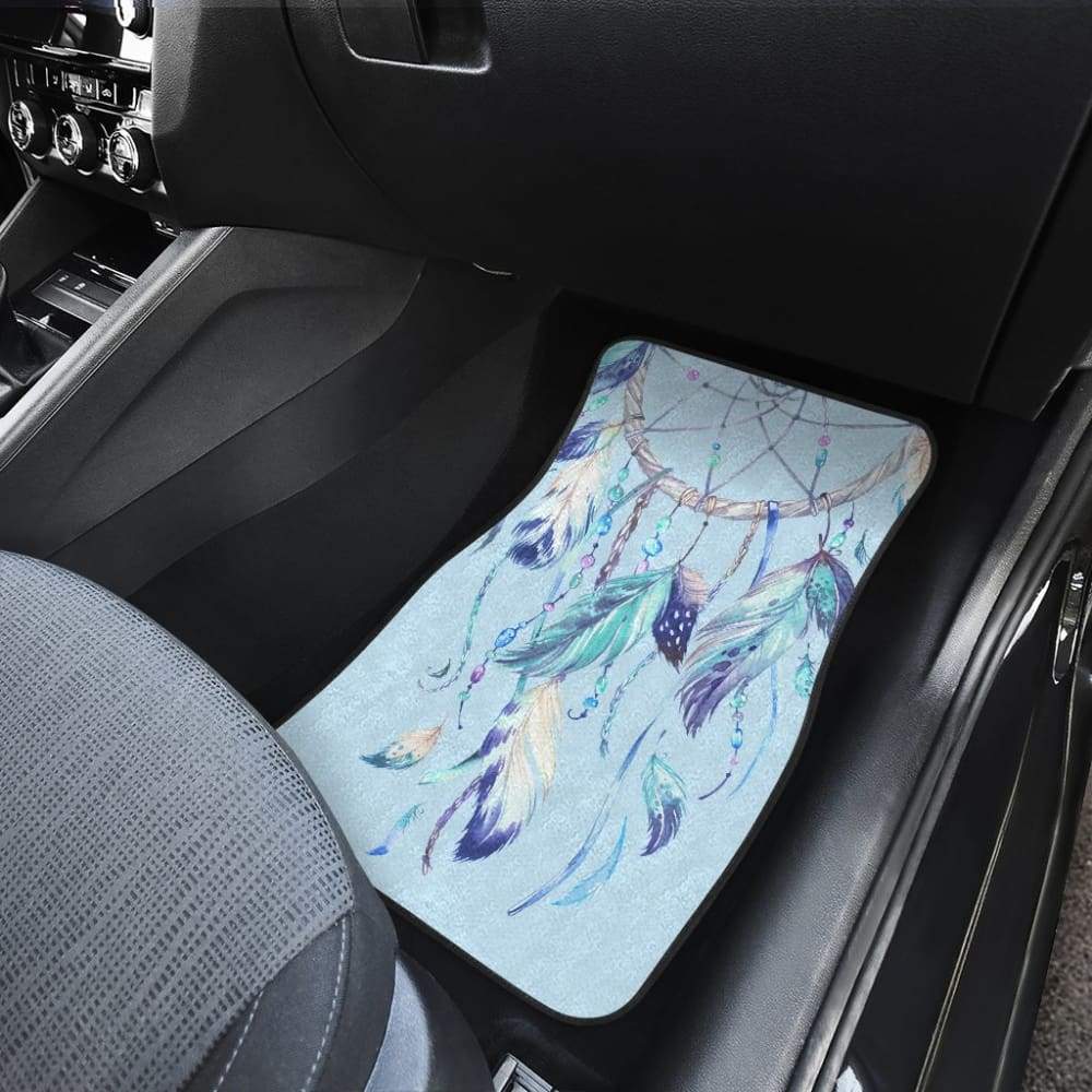 Native Dreamcatcher Winter Feather Car Floor Mats