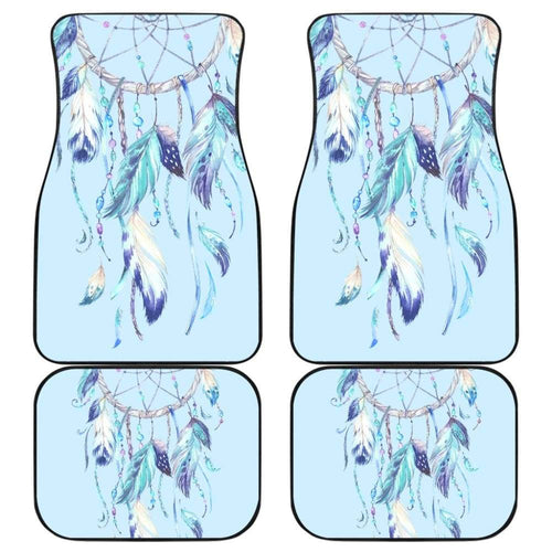 Native Dreamcatcher Winter Feather Car Floor Mats
