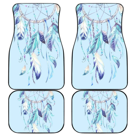 Native Dreamcatcher Winter Feather Car Floor Mats