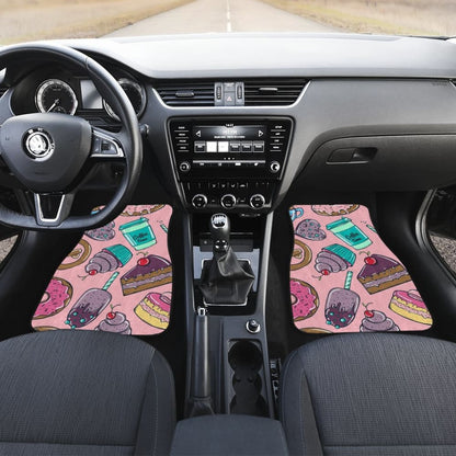 Cake Dessert Pattern Print Car Floor Mats
