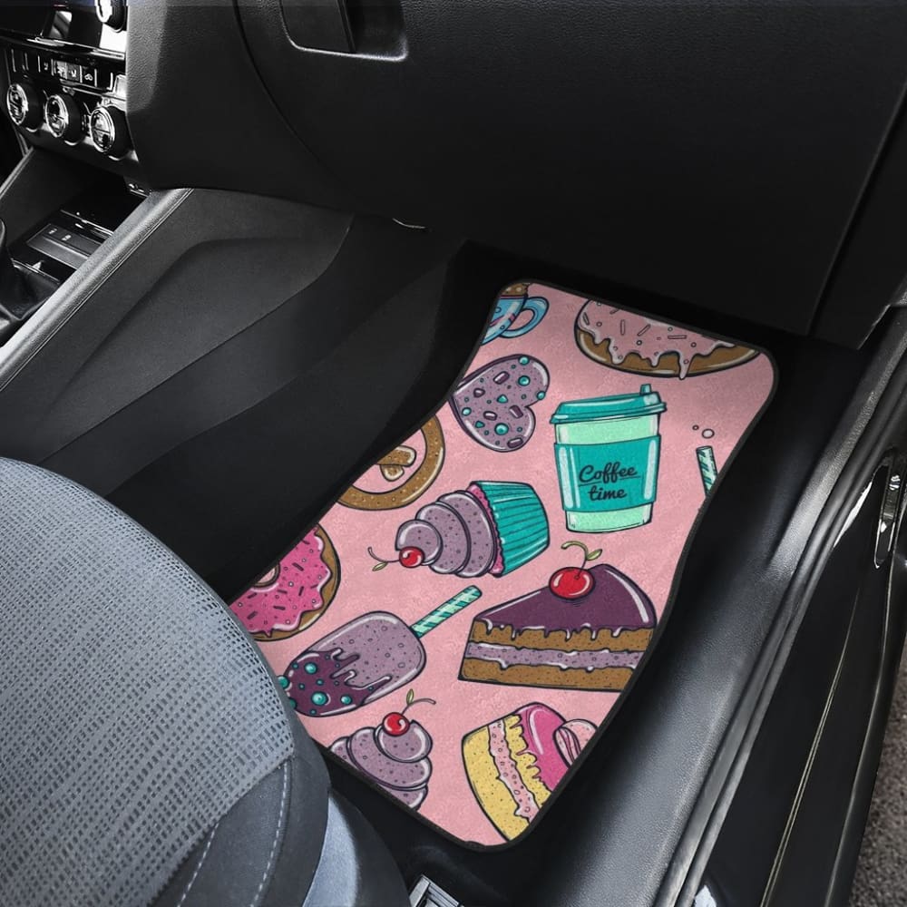 Cake Dessert Pattern Print Car Floor Mats