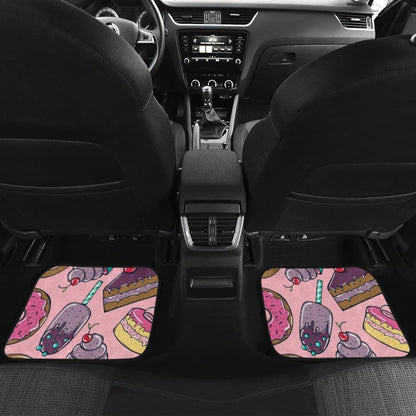 Cake Dessert Pattern Print Car Floor Mats