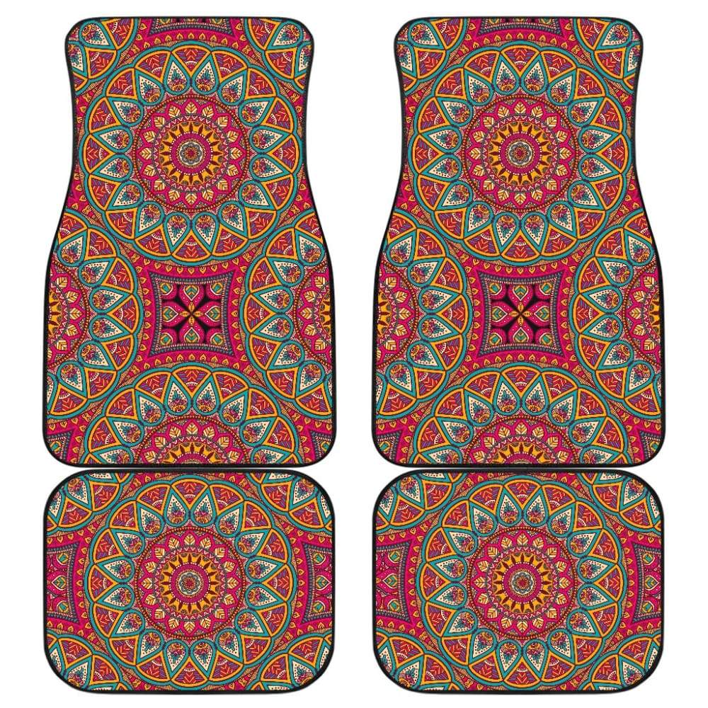 Colorful Mandala Star Custom Car Accessories Car Floor Mats