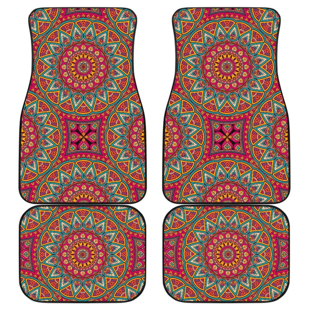 Colorful Mandala Star Custom Car Accessories Car Floor Mats