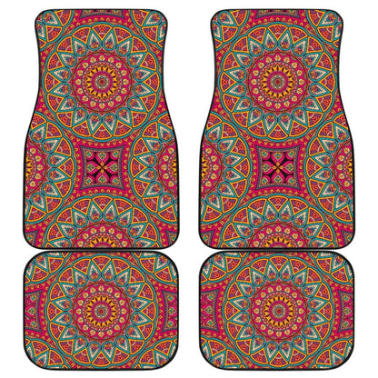 Colorful Mandala Star Custom Car Accessories Car Floor Mats