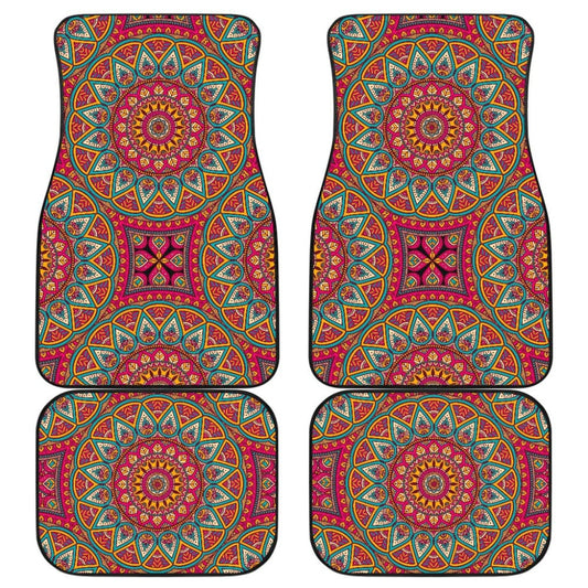 Colorful Mandala Star Custom Car Accessories Car Floor Mats