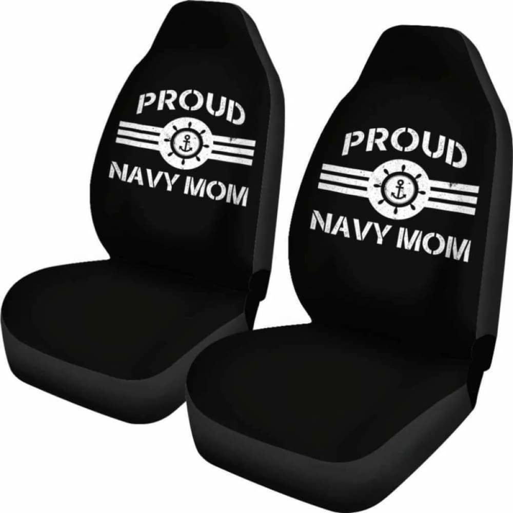 Proud Navy Mom Car Seat Covers