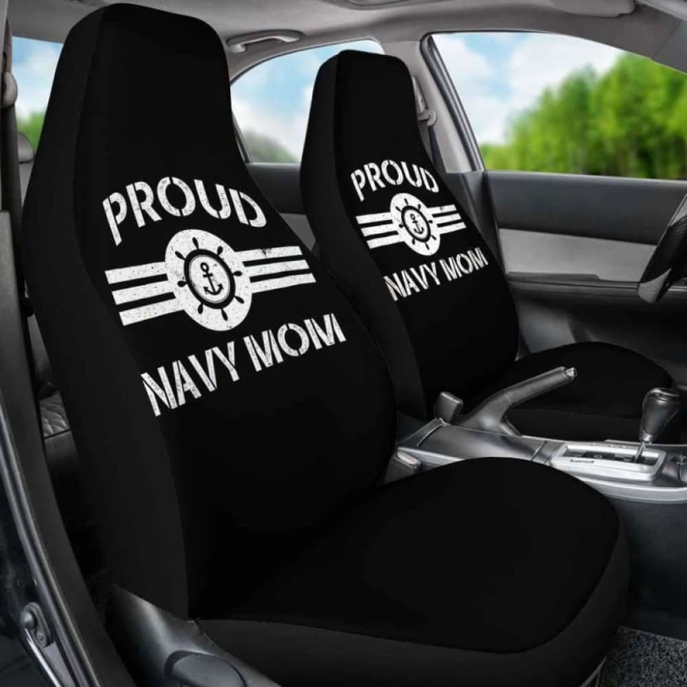 Proud Navy Mom Car Seat Covers