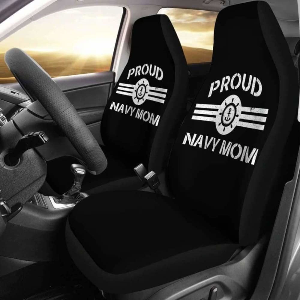 Proud Navy Mom Car Seat Covers