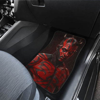 Darth Maul Red Skin And Angry Face Star Wars Car Floor Mats