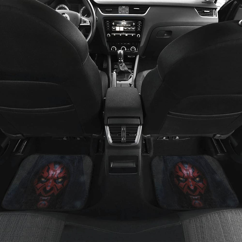 Darth Maul Red Skin And Angry Face Star Wars Car Floor Mats