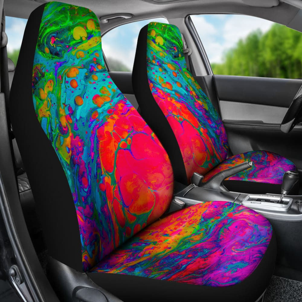 Psychedelic Space Car Seat Cover
