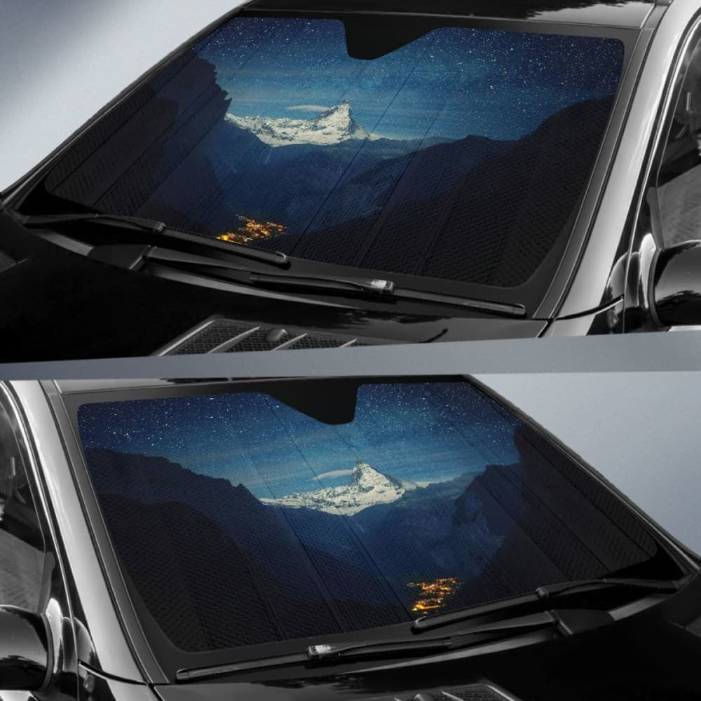 Switzerland Mountains Stars Night Sun Shade Amazing Best Gift Ideas
