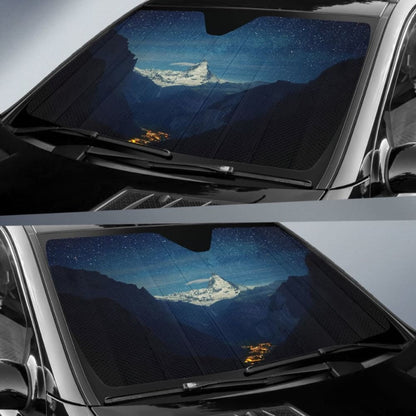 Switzerland Mountains Stars Night Sun Shade Amazing Best Gift Ideas