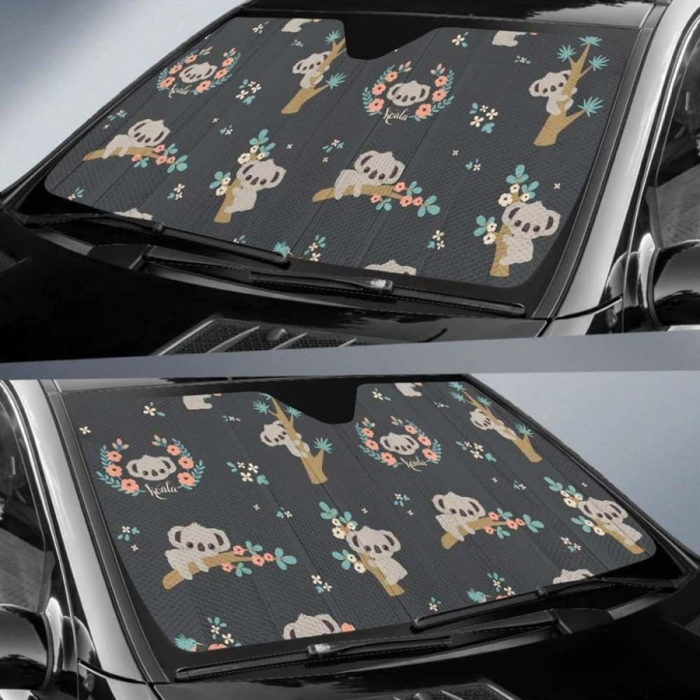 Cute Koala Pattern Car Auto Sun Shades