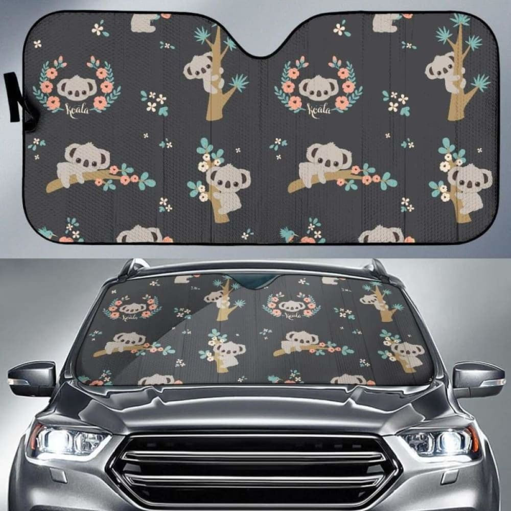 Cute Koala Pattern Car Auto Sun Shades