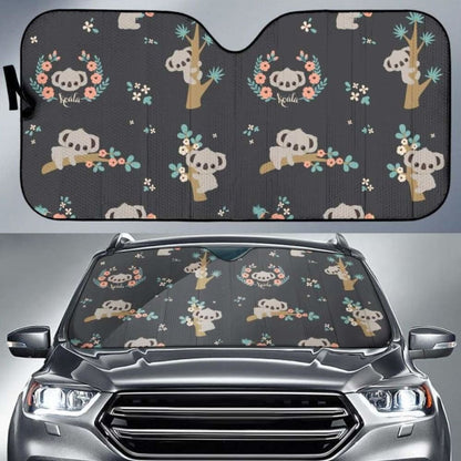 Cute Koala Pattern Car Auto Sun Shades