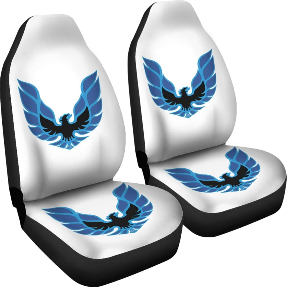 Pontiac Firebird White Themed Car Seat Covers Custom