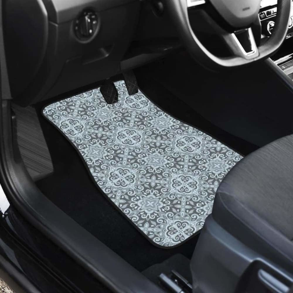 Traditional Indian Element Pattern Front And Back Car Mats