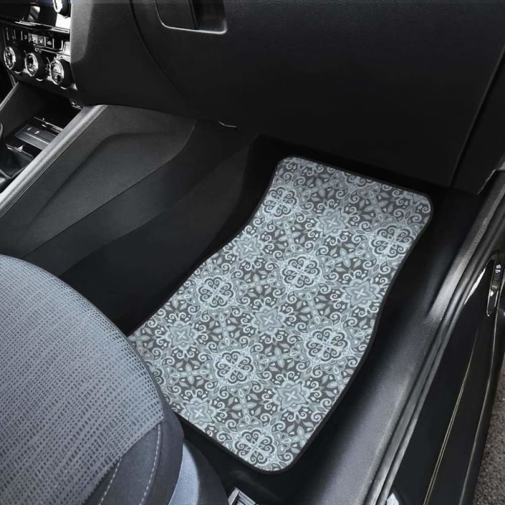 Traditional Indian Element Pattern Front And Back Car Mats