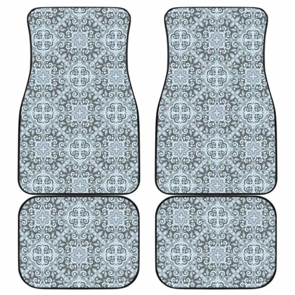 Traditional Indian Element Pattern Front And Back Car Mats