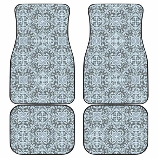 Traditional Indian Element Pattern Front And Back Car Mats