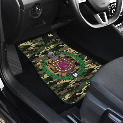 Army Green Camouflage Omega Psi Phi Car Floor Mats