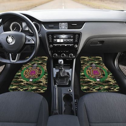 Army Green Camouflage Omega Psi Phi Car Floor Mats