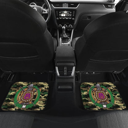 Army Green Camouflage Omega Psi Phi Car Floor Mats