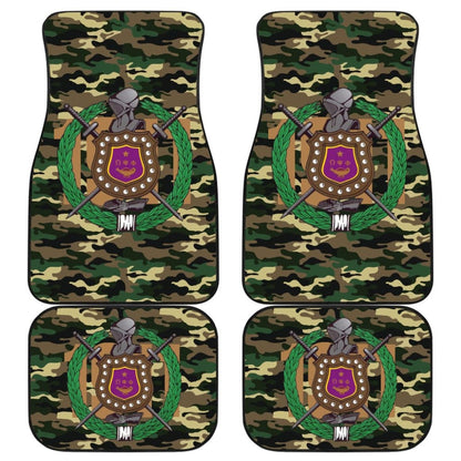 Army Green Camouflage Omega Psi Phi Car Floor Mats