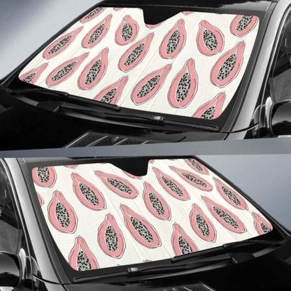 Papaya Pattern Car Auto Sun Shades