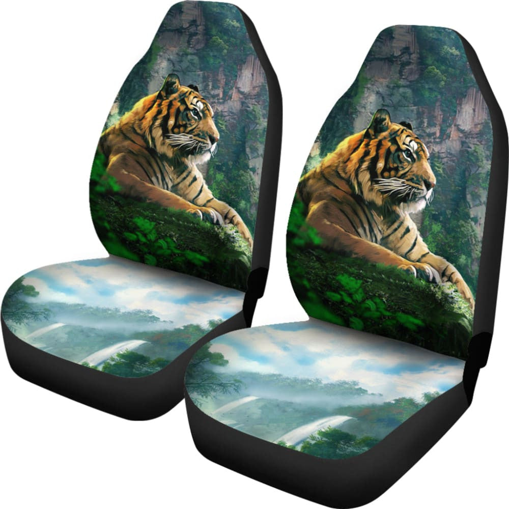 Cool Tiger Print Car Seat Covers