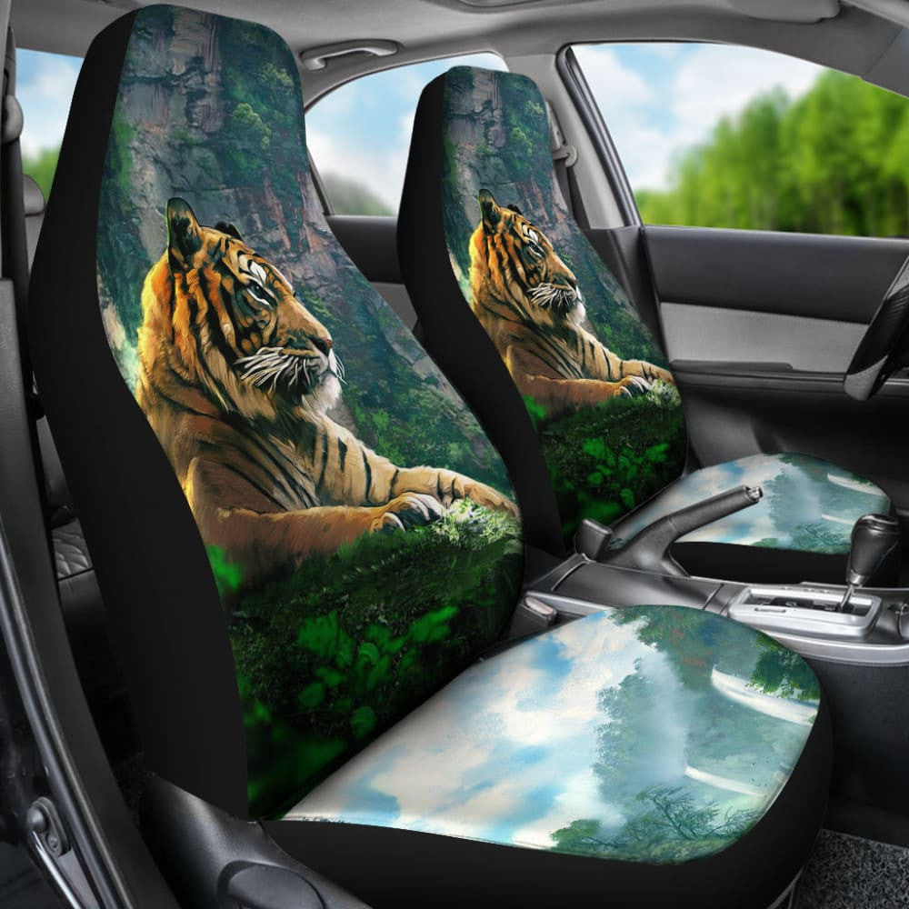 Cool Tiger Print Car Seat Covers
