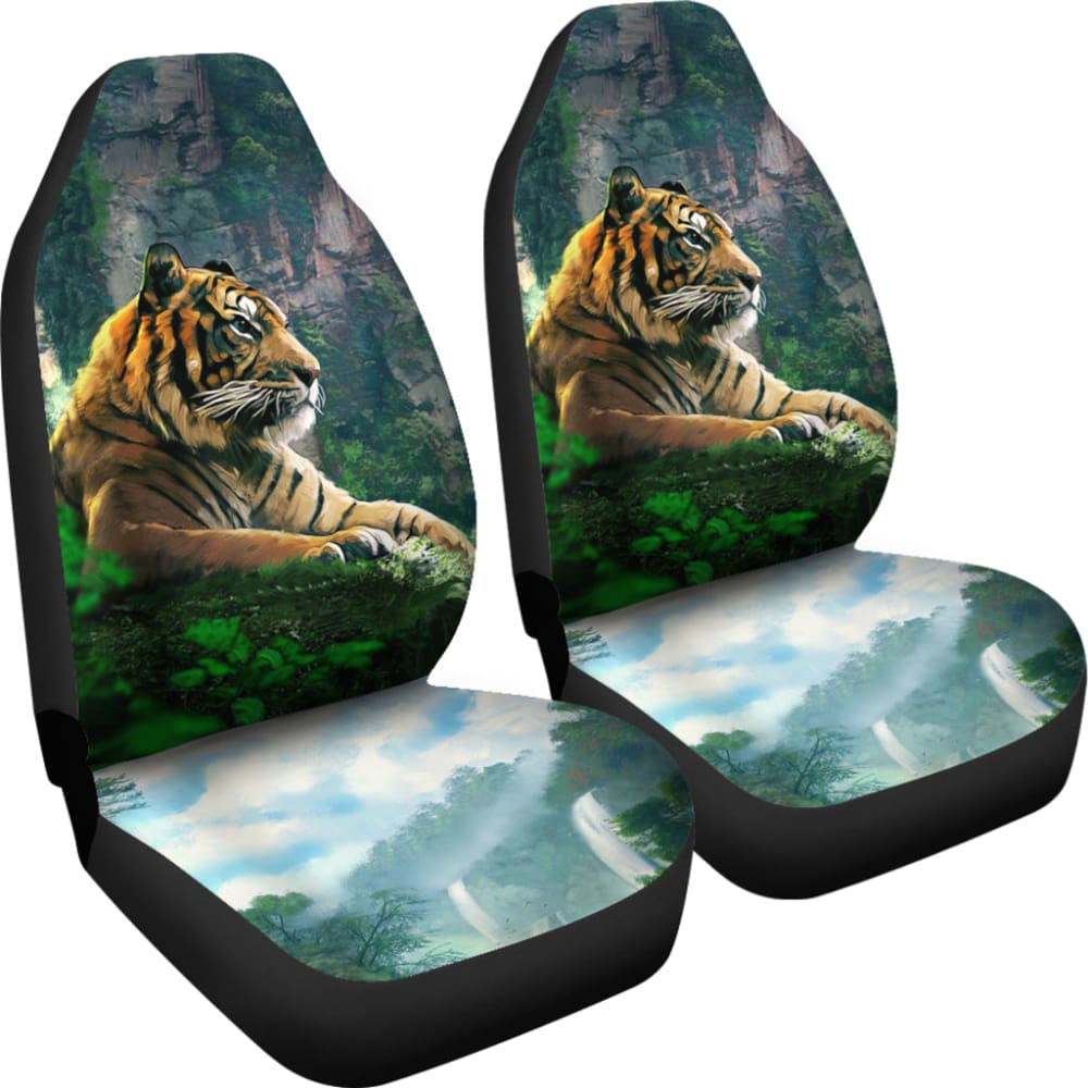 Cool Tiger Print Car Seat Covers