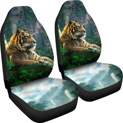 Cool Tiger Print Car Seat Covers