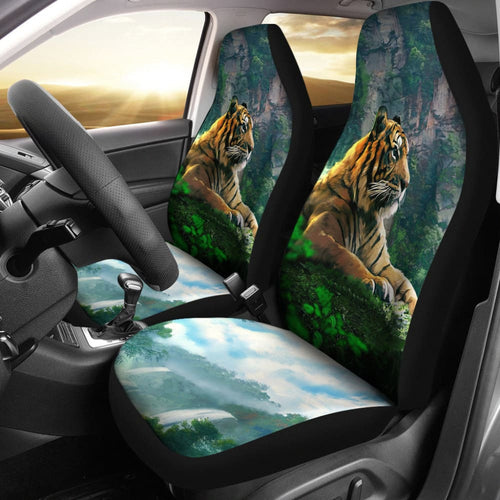 Cool Tiger Print Car Seat Covers