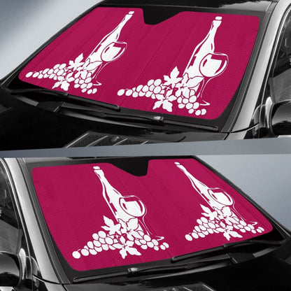 Red Wine Custom Car Decor Items Car Auto Sun Shades
