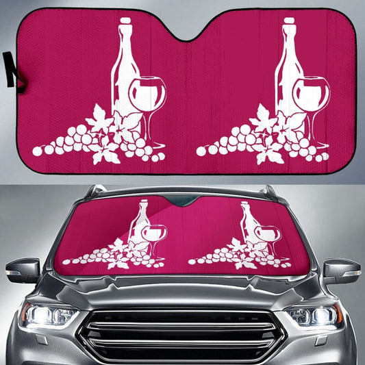 Red Wine Custom Car Decor Items Car Auto Sun Shades