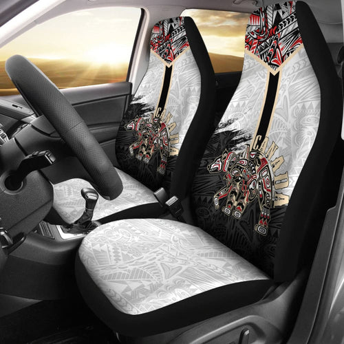 Canada Car Seat Covers Haida Bear Strength Healing And Power