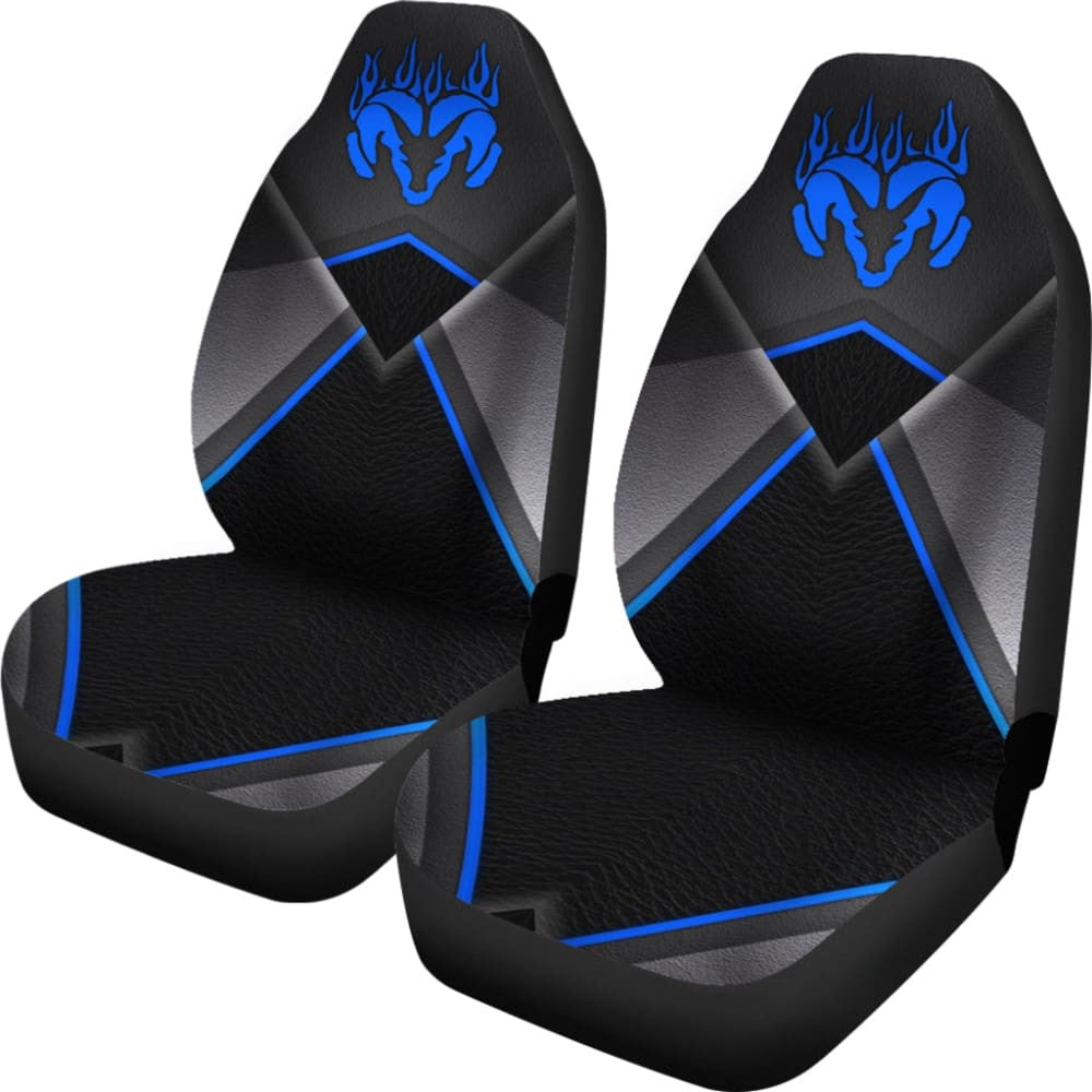 Amazing Black And Blue Dodge Ram Car Seat Covers Custom