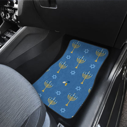 Pattern Print Hanukkah Car Floor Mats