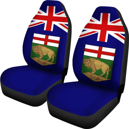 Canada Manitoba Flag Car Seat Covers