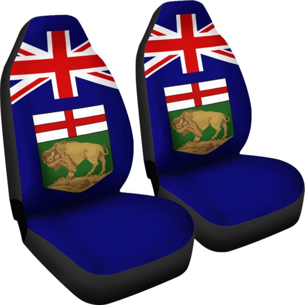 Canada Manitoba Flag Car Seat Covers