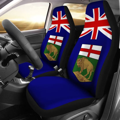 Canada Manitoba Flag Car Seat Covers