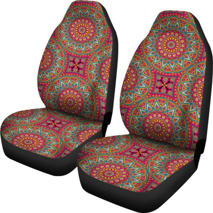 Colorful Mandala Star Custom Car Accessories Car Seat Covers